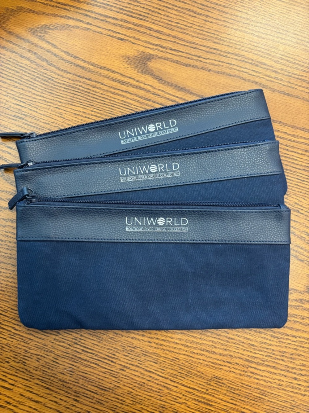 Travel Organizer Holder Navy Blue UNIWORLD Cruise Line